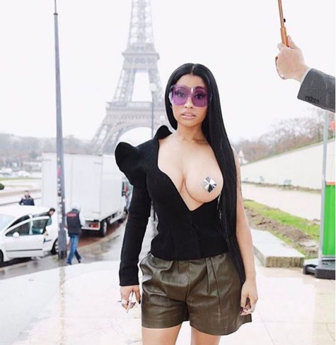 La photo et la vidéo censurées de Nicki Minaj à Paris