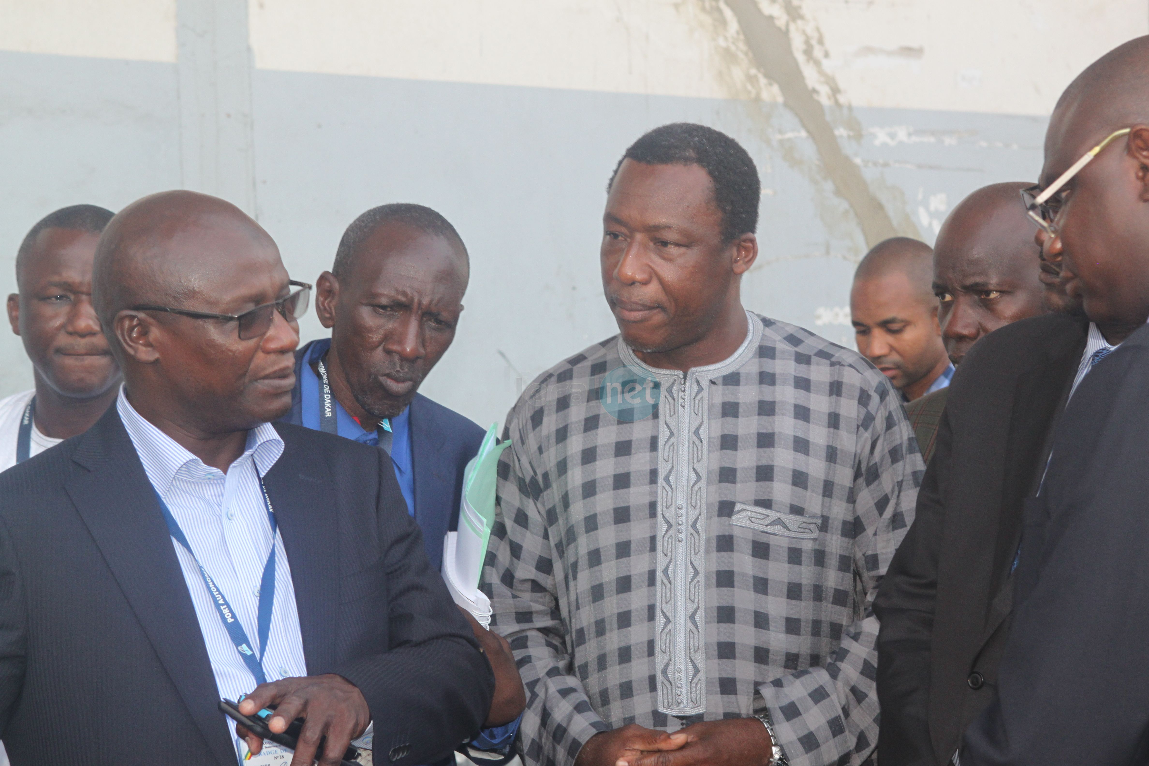 Rencontre entre le Dr Cheikh Kanté directeur général du port autonome de Dakar  et Maître Baber Gano ministre Malien des transports