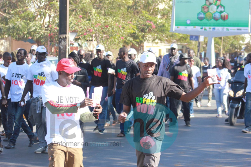 Campagne référendaire –  Le Front Ñaani Bañn  à Colobane, Hlm, Castors Front de terre, Khar Yalla et Grand Yoff