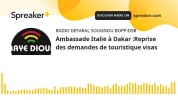 Ambassade Italie à Dakar _Reprise des demandes de visas touristiques.mp4