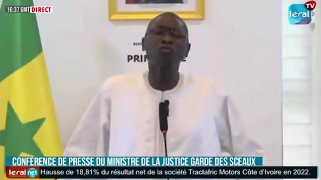 Ismaïla Madior Fall Garde Des Sceaux « Lavocat Dousmane Sonko A été