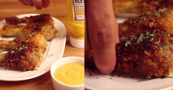 On craque pour les pilons de poulet à l'ail et à la Yellow Mustard de Heinz