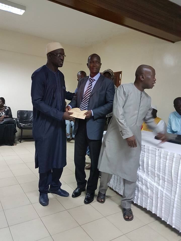 Cérémonie de remise de subventions aux 5 Asc de la commune de Dakar Plateau, sous la présence effective du maire Alioune Ndoye