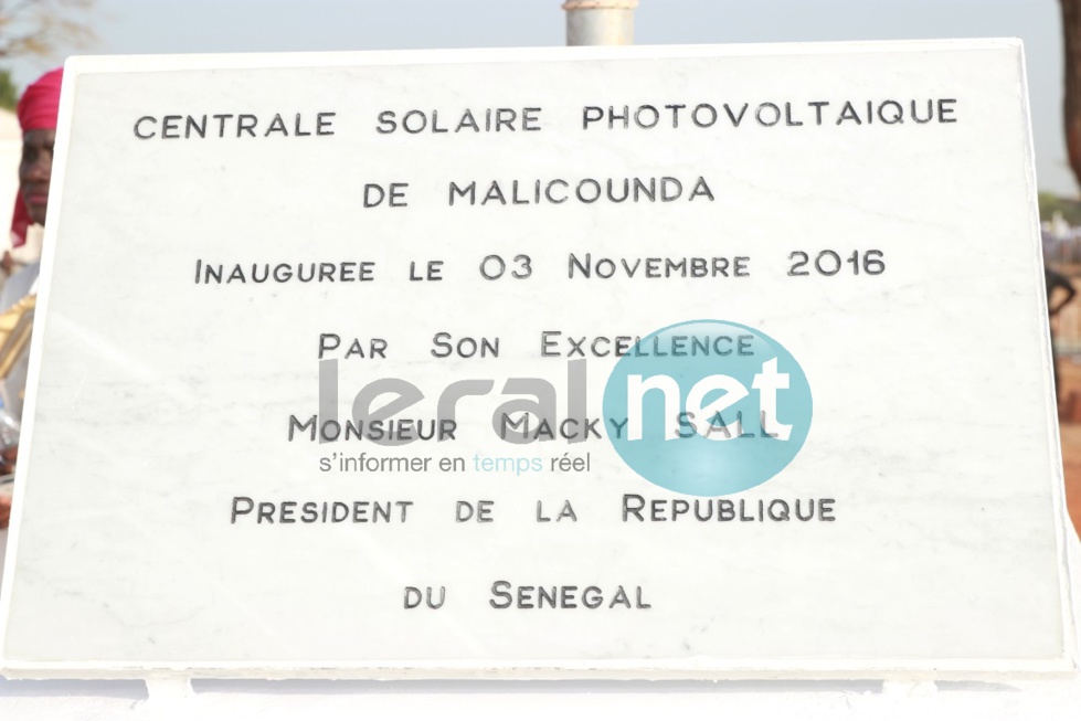 Inauguration Centrale Malicounda