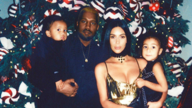 Kim Kardashian Kanye West et leurs enfants