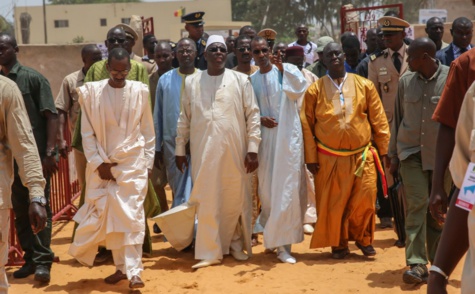 Ici,lors du lancement des travaux de la grande mosquée de Guédiawaye