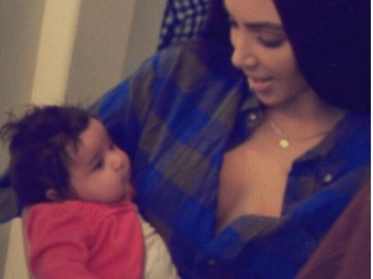 Kim Kardashian tata gaga avec Dream, la fille de son frère Rob (Photo)