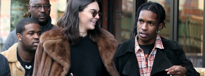 Kendall Jenner et A$AP Rocky très complices lors d'une soirée