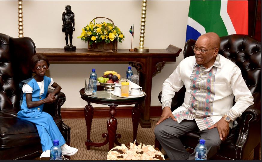 Afrique du Sud: le président Zuma surprend Ontlametse Phalatse le jour de son anniversaire