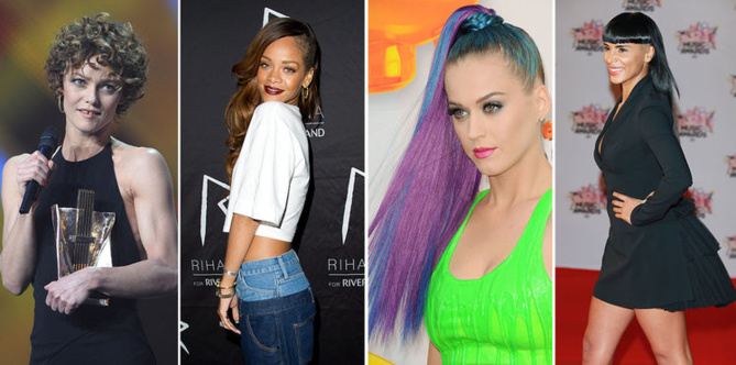 Photos : les pires coiffures et couleurs des stars