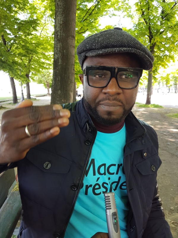 Élection présidentielle française:Dr. Seydou Kanté, soutien de Emmanuel Macronn, s’exprime au micro de Abdoulaye Cissé