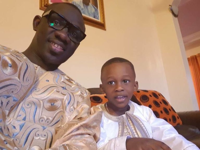 ( 04 Photos) La Tabaski de Pape Diouf avec son fils !