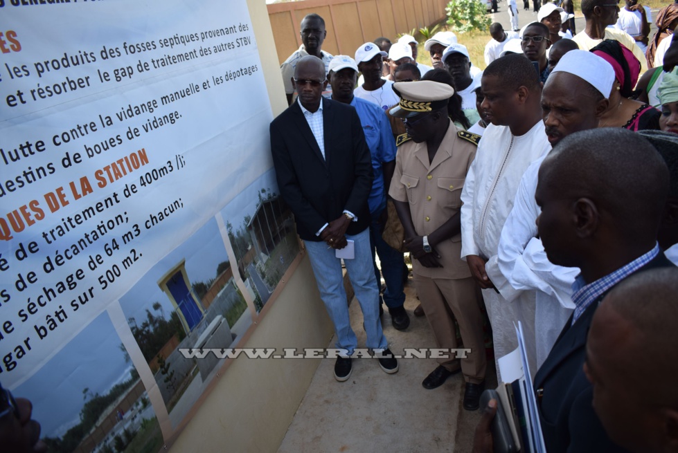 Photos-Tivaouane Peulh : Inauguration d'une station de traitement des boues de vidange par le Directeur général de l'ONAS