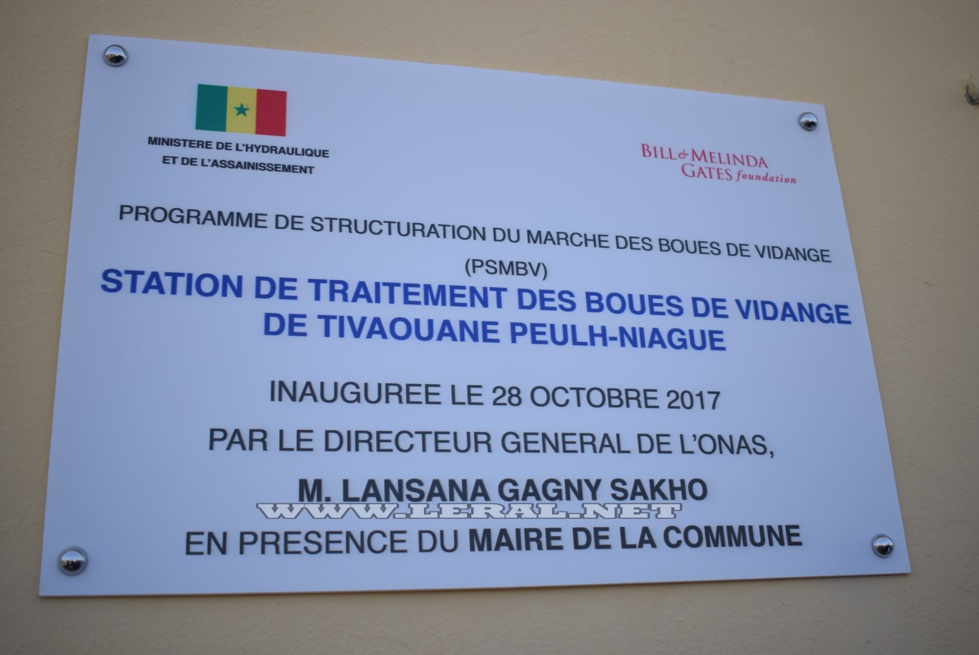 Photos-Tivaouane Peulh : Inauguration d'une station de traitement des boues de vidange par le Directeur général de l'ONAS