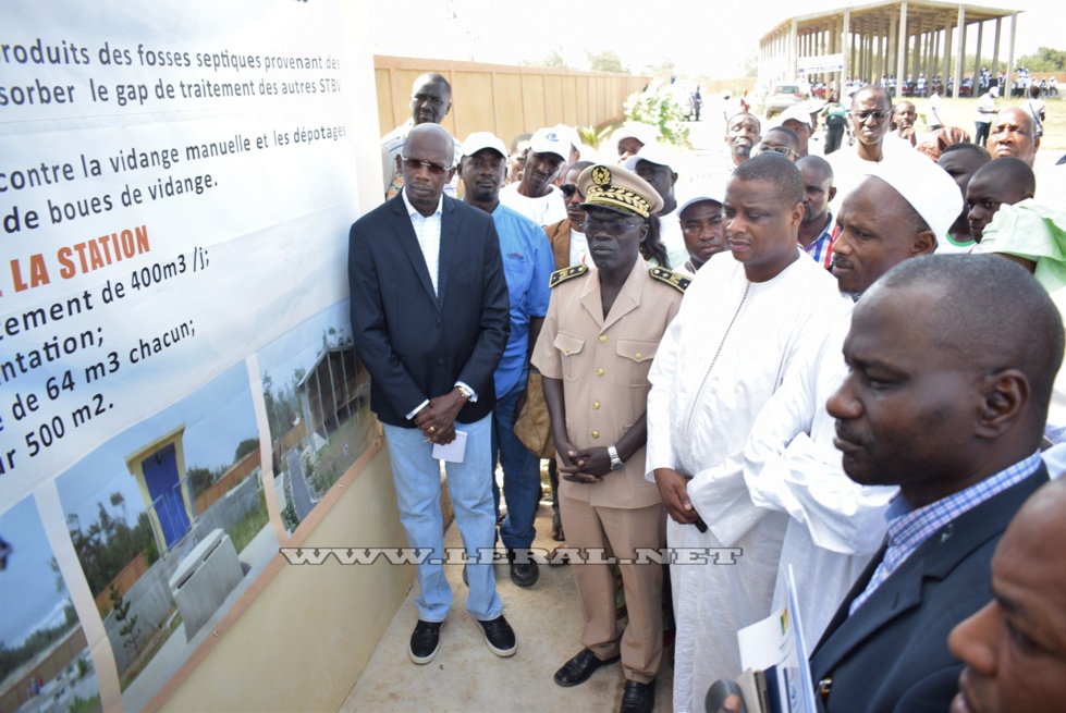 Photos-Tivaouane Peulh : Inauguration d'une station de traitement des boues de vidange par le Directeur général de l'ONAS