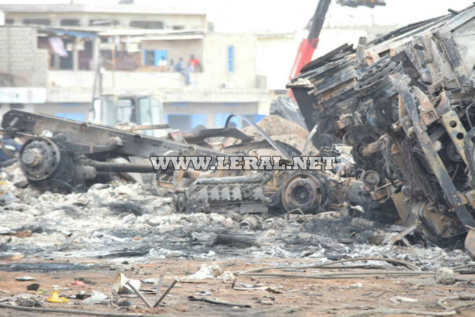 Images- Constatez les dégâts causés par l'incendie au Pakk Lambaye