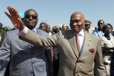 Le président sénégalais Abdoulaye Wade, le 12 février 2010, à Rufisque.