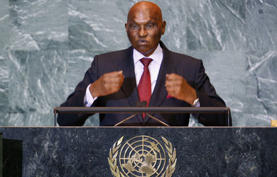 Abdoulaye Wade justifie dans le JDD la construction d’un monument de la Renaissance africaine. (Reuters)