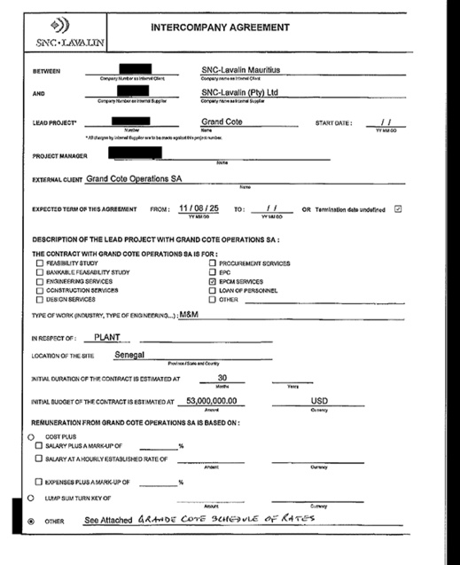 WestAfricaLeaks - Contrat entre GCO et SNC-Lavalin Mauritius : Ou comment une convention fiscale pénalise l’Etat sénégalais.