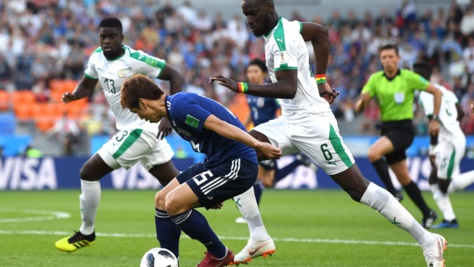 Photos : Salif Sané; le fighting spirit d'un "Lion" face aux Japonais