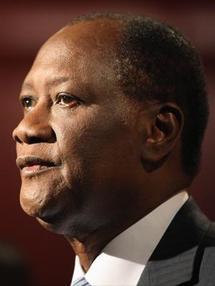 Portraits d'Alassane Ouattara et Laurent Gbagbo