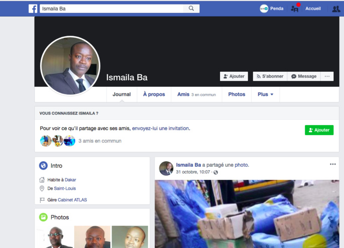 Voici Ismael Ba l'autre prête nom de Ousmane Sonko