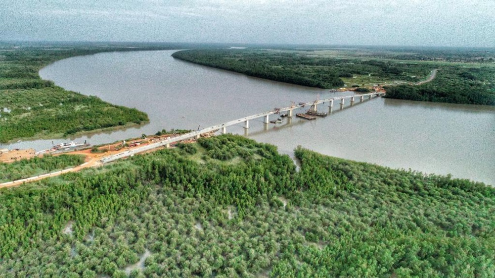 Voici le pont qui rallie le Sénégal à la Gambie