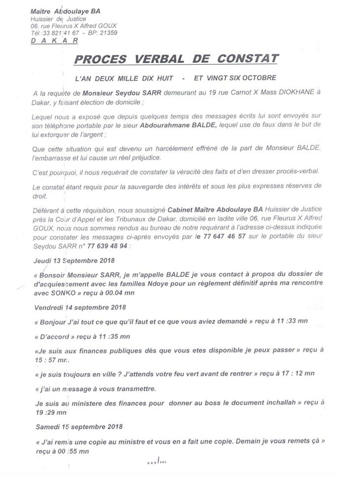 Scandale de 94 milliards FCFA : Un enregistrement dévastateur de la «réunion de travail» entre Ousmane Sonko et les héritiers du TF1451R