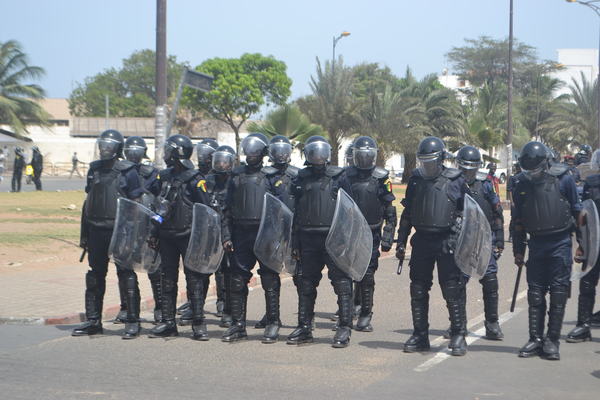 Un dispositif lourd de gendarmes, de policiers et d’éléments en civil