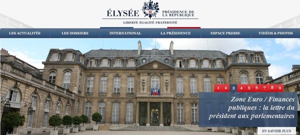 Le site de l'Elysée hacké