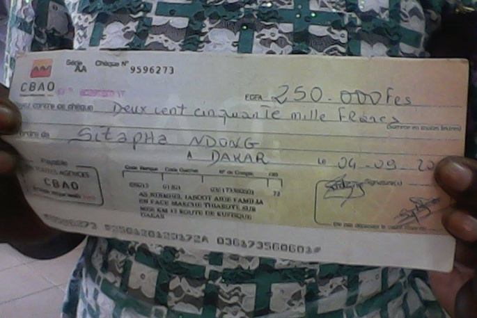 Appel au don de l'Association Ndimbël Jaboot sur leral : Dinesh Gorasia, de Senegindia Sarl, a pris en charge l'opération d'Ibrahima Ndong