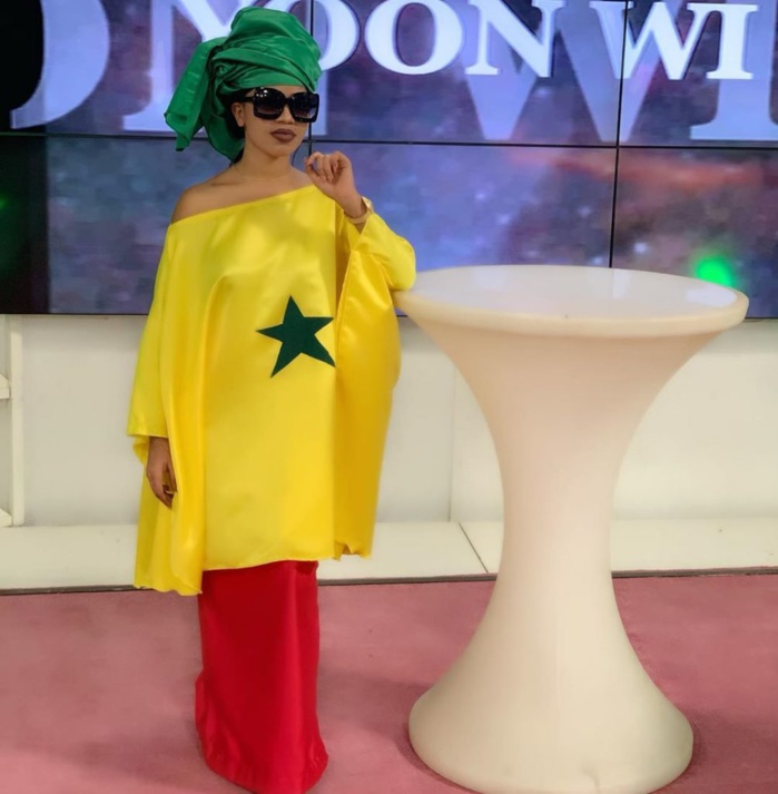 PHOTOS - Ndèye Soxna en mode " CAN" pour supporter les Lions de la teranga