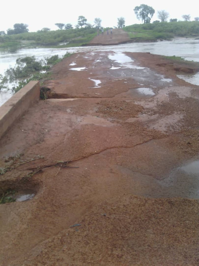 Wack Ngouna: Les fortes pluies emportent le pont de Keur Yoro Khodia