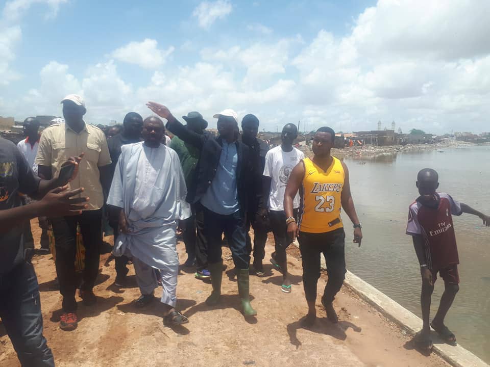 Inondations: Modou Ndiaye Rahma tance certains leaders politiques kaolackois. (Images)