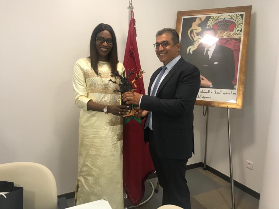 Visite officielle de Mme le Ministre de la Microfinance et de l’Economie sociale et solidaire au Maroc : Zahra Iyane Thiam et son homologue Marocain s’engagent pour promouvoir le développement de l’Economie sociale et solidaire. (IMAGES)