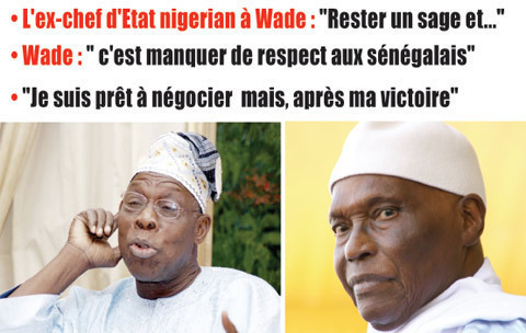 RENCONTRE WADE-OBASANJO Les secrets d’un face à face électrique L’ex-chef d’Etat Nigérian à Wade : «restez un sage et… »