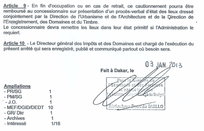 Occupation illégale du site de Terrou Bi : Kalil RAHAL réclame un bail et menace... ( Document )