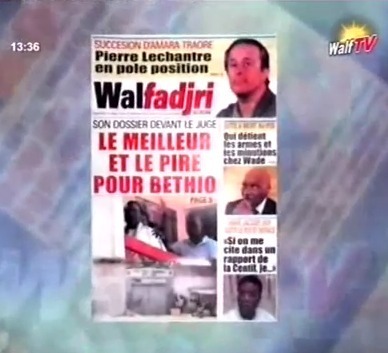 Revue de Presse du 18 Juin de walf