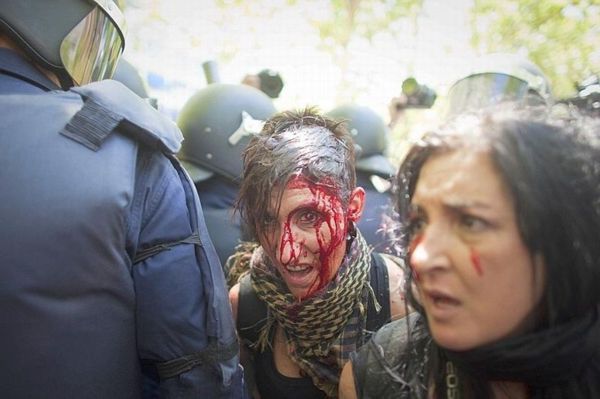 Affrontements sur fond d'austérité à Madrid