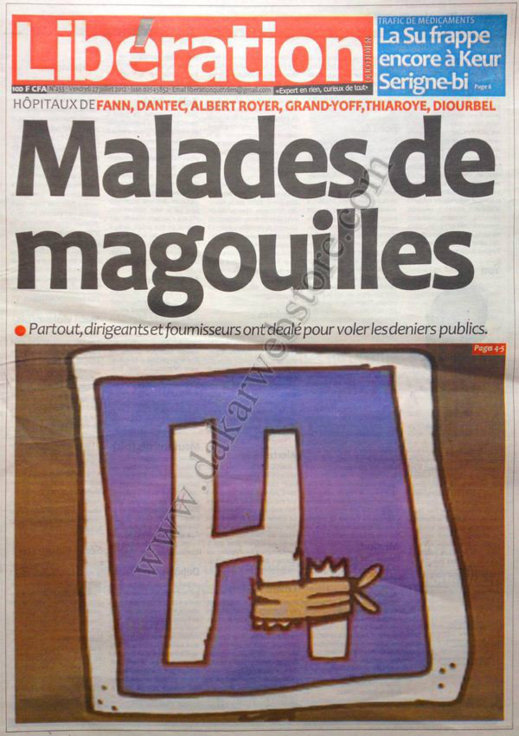 A la Une du Journal libération du 27 Juillet