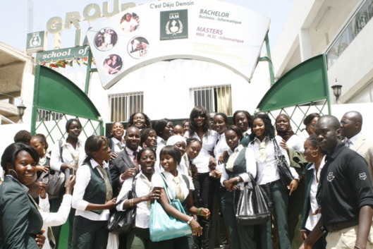 Coumba Gawlo avec les étudiants de l'IAM