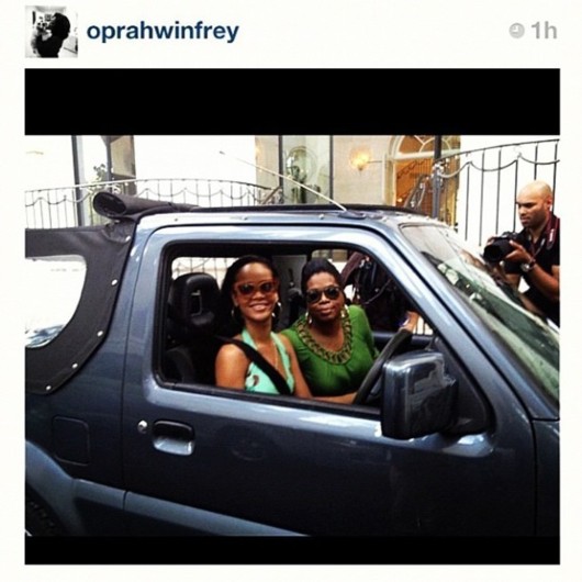 Rihanna accueille Oprah Winfrey chez elle