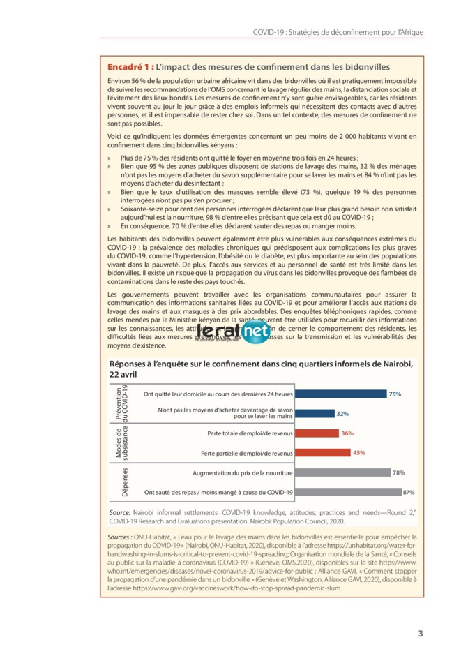 Expansion du COVID-19 sur le Continent : Rapport et recommandations de la Commission économique pour l’Afrique pour un éventuel déconfinement