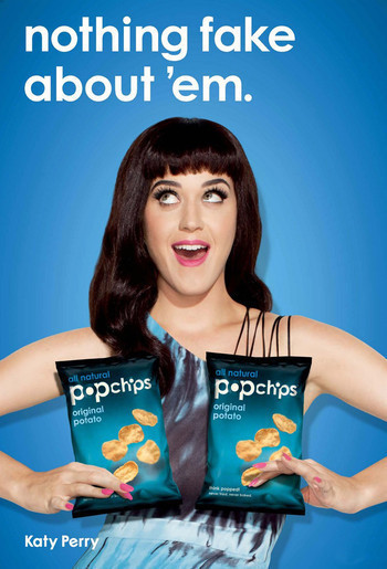 Katy Perry fait la pub de Popchips