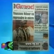 Revue de Presse du lundi 05 Novembre 2012 (Rts1)