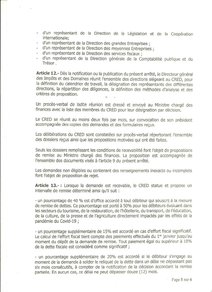 Impacté de la Covid 19/ Fin de l'Ordonnance Présidentielle: Les services des Impôts avec des ATD, bloquent les comptes des hôteliers, le Ministre du tourisme aphone