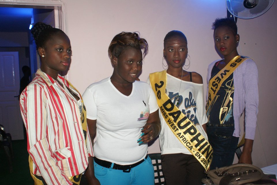 Diarra avec les Miss West Africa