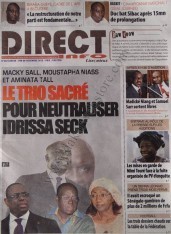 A la Une du Journal Direct Info du Samedi 08 Décembre 2012