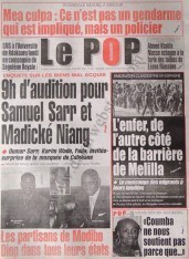 A la Une du Journal Le Populaire du Samedi 08 Décembre 2012