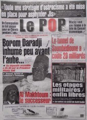 A la Une du Journal Le Populaire du lundi 10 Décembre 2012